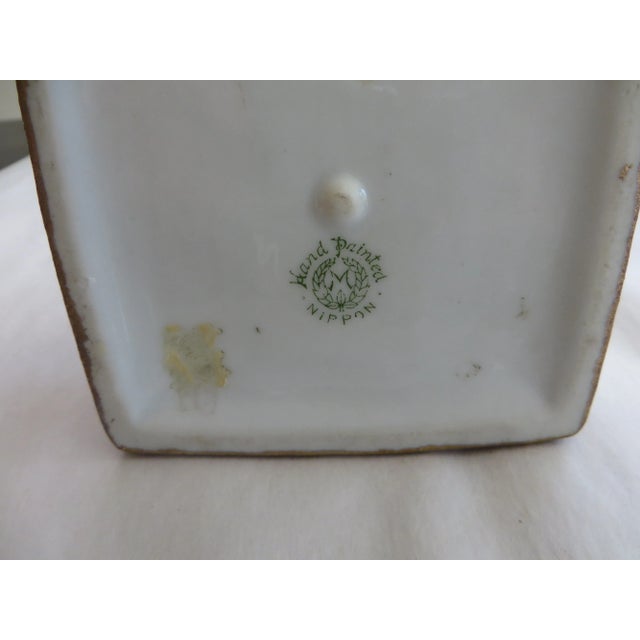Metal Antique Early 20th Century Nippon Sugar Dish Hand Painted With Gold Overlay & Trim For Sale - Image 7 of 8