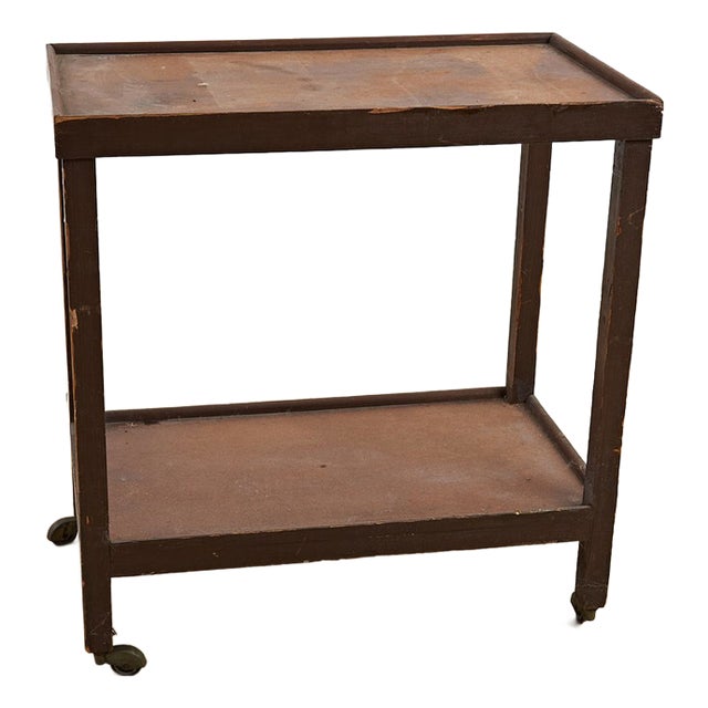 Vintage Wooden Trolley For Sale