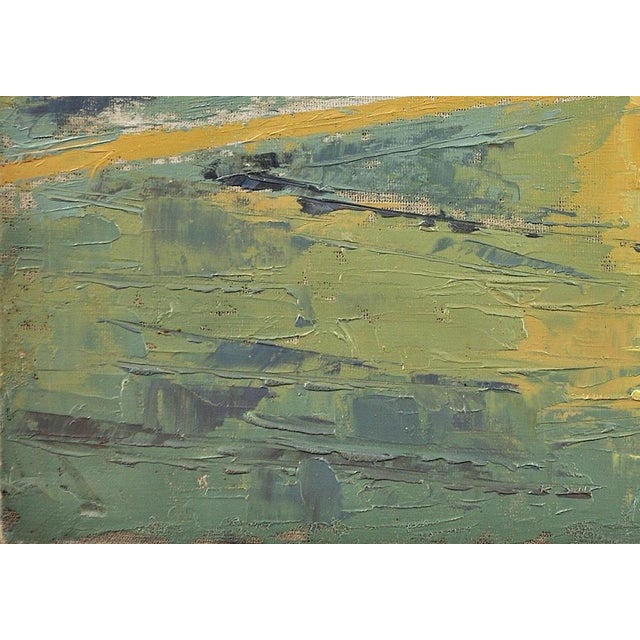 Blue James Fry, Poole Harbour, Purbeck Hills Beyond, Dorset Landscape, Impasto Oil Painting, 1950s, Framed For Sale - Image 8 of 18