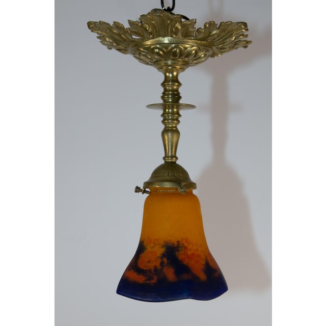 Art Deco Ceiling Lamp from Noverdy, France, 1925 For Sale - Image 9 of 9