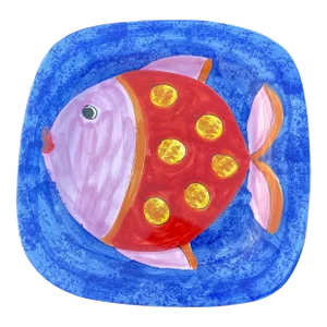 Post Modern Italian Bellini Piu Fish Serving Platter