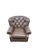 American Fine Tufted Leather Lounge Chair by Distinctive Leather Inc For Sale - Image 3 of 7