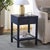 Introduce sophistication and functionality into your living space with the Apis Raffia 1 Drawer 1 Shelf Accent Table in...