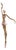 Ballerina Rosé Bronze Sculpture on Marble by Gyunay Aliev For Sale