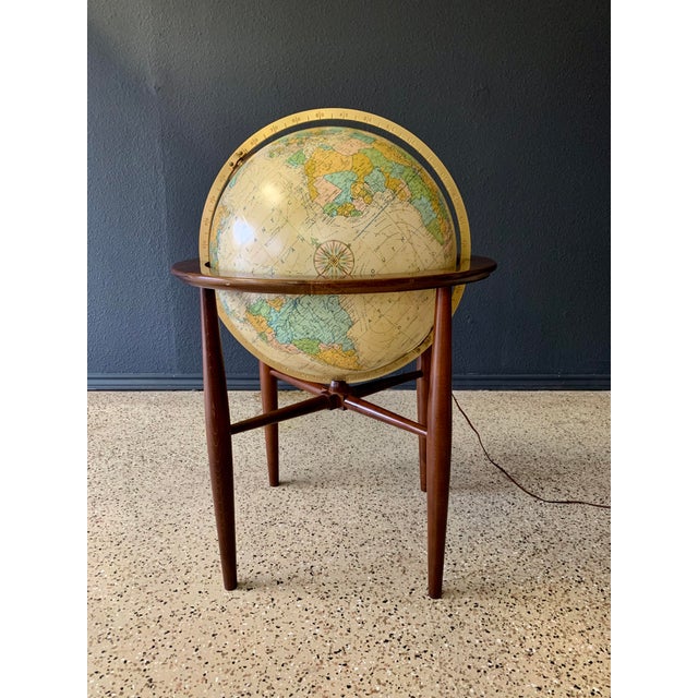 Replogle Globes 20" Illuminated Floor Standing Globe "Heirloom by Replogle For Sale - Image 4 of 13