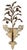 Large Mid Century Vintage Italian Iron and Wood Wall Decor With Fruits and Leaves For Sale In Los Angeles - Image 6 of 8