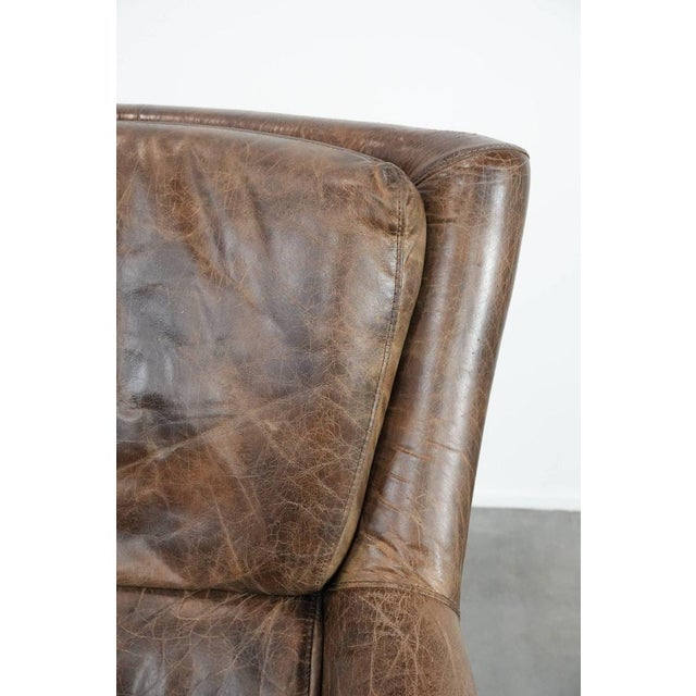 Vintage Armchair in Cowhide For Sale - Image 9 of 17