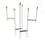 Large scale, powder coated metal candelabrum designed by Donald Drumm for Raymor. Piece measures 31.75" by 28" by 8.5" and...