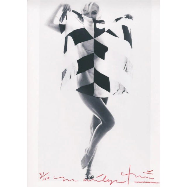 Marilyn in the Black and White Scarf 2012 For Sale