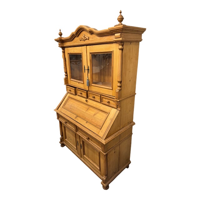 Vintage Danish Country Pine Cupboard For Sale