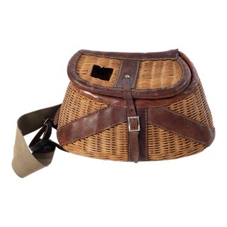 Mid 20th Century Fishing Creel For Sale