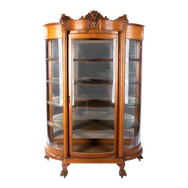 Late 19th Century Horner Tiger Maple Cabinet For Sale
