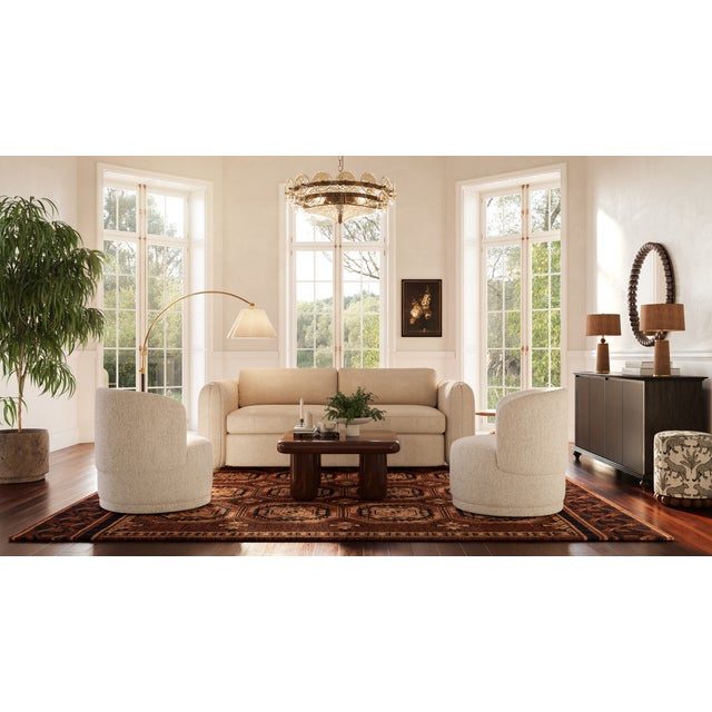 Porto Honey Boucle Sofa For Sale - Image 9 of 9