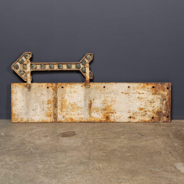 Vintage English Cast Iron with Black and White Enamel Brighton Sign, 1940s For Sale - Image 3 of 11