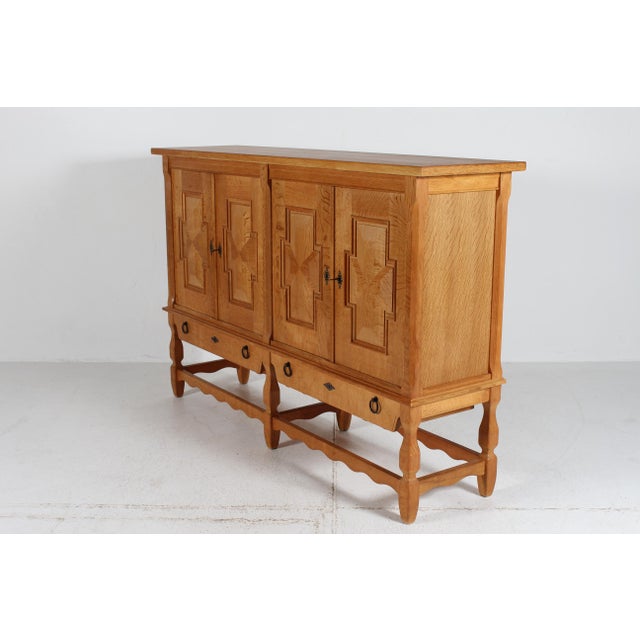 1970s Danish Sideboard in Oak by Henning Kjærnulf, 1970s For Sale - Image 5 of 17