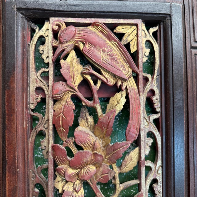 Antique Chinese Carved Wood Panels Possibly From the Qing Dynasty For Sale - Image 11 of 17