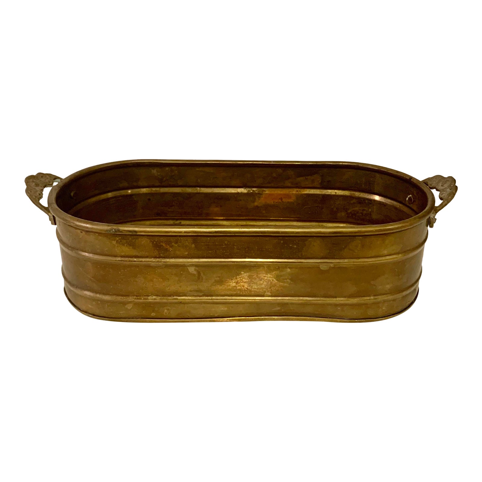 Small Vintage 1960s Brass Container Chairish