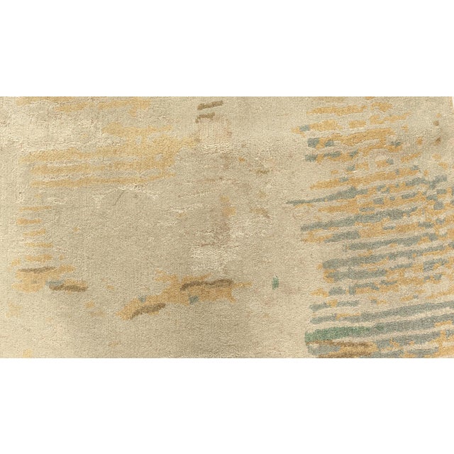 Ethereal Terrain – Modern Hand-Knotted Silk and Wool Runner by Doris Leslie Blau. Size: 3'2" × 10'0" (96 × 304 cm). Color:...