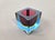 Murano Sommerso Glass Cube by Flavio Poli, 1960s For Sale - Image 6 of 12