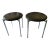Mid 20th Century Vintage Bauhaus Vinyl/Chrome Stacking Cushioned Stools - a Pair For Sale