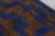 Traditional Vintage Turkish Tulu Rug, Navy Blue and Brown Geometric Pattern - Rug & Kilim For Sale - Image 3 of 8
