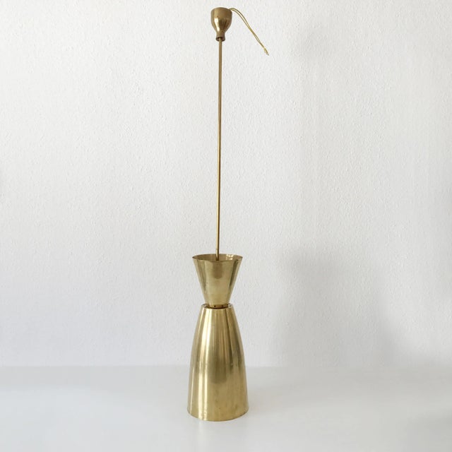 Mid-Century Modern Diabolo Brass Pendant Light For Sale - Image 10 of 13