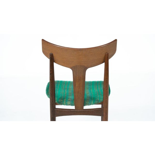 Mid-Century Modern Chairs in Wood and Fabric, Italy, 1960, Set of 6 For Sale - Image 4 of 18