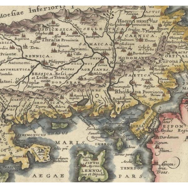 Map of Northeastern Greece and Northwestern Turkey, 1661 For Sale - Image 3 of 6