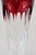 Glass 1980s Faberge Xenia Ruby Red Crystal Champagne Flutes - Set of Two With Presentation Box For Sale - Image 7 of 11