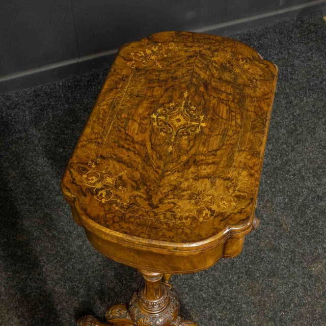 Victorian Games/Sewing Table For Sale - Image 9 of 12