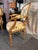 Late 20th Century Pair of Louis XVI Style Upholstered Balloon Back Walnut Carved Fauteuil Chairs For Sale - Image 9 of 10