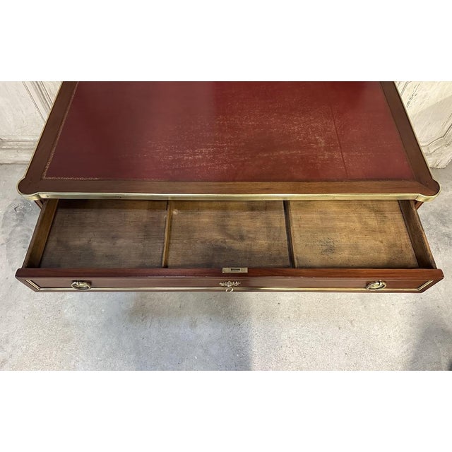 1950s Small Louis XVI Style Flat Desk or Writing Table, 1950s For Sale - Image 5 of 13