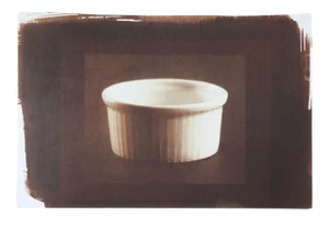 Vintage Eric Weller Still Life in Brown Cyanotype Photograph