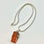 1970s Vintage Boho Chic Italian Art Nouveau Amber & Sterling Pendant Necklace, 22.5” For Sale - Image 11 of 15