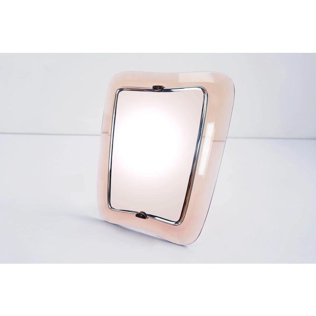 Fontana Arte Rose Table Mirror by Max Ingrand for Fontana Arte, 1960s For Sale - Image 4 of 4