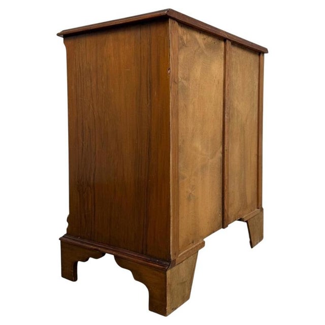 20th Century English Bow-Front Burr Walnut Chest of Drawers For Sale - Image 11 of 13