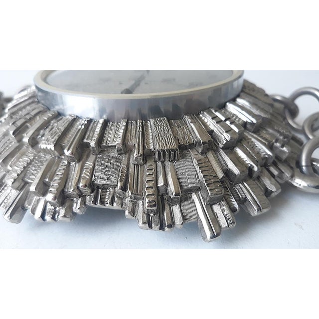 Silver Vintage Weather Station Thermometer, 1960s For Sale - Image 8 of 18