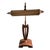 Mid-Century Modern Wood & Brass Desk/Piano Lamp For Sale