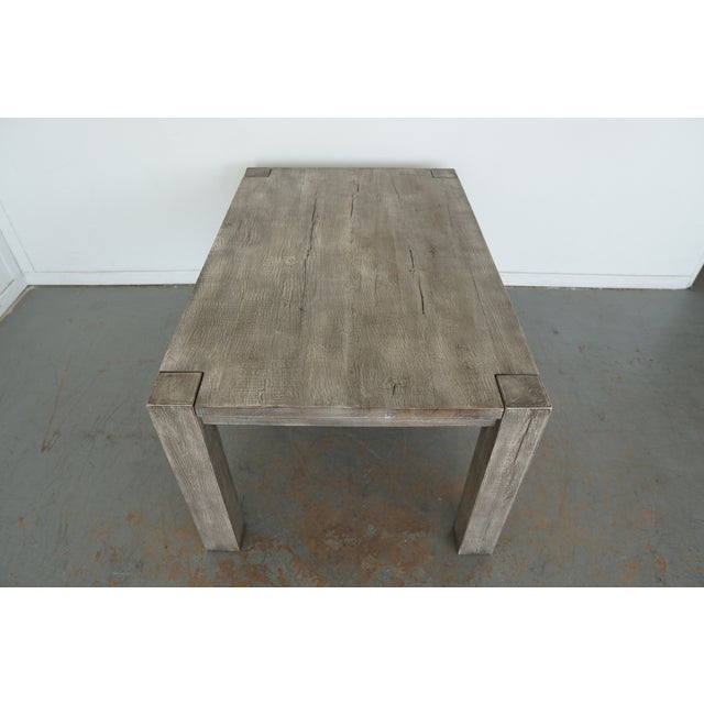 Restoration Hardware Parsons Dining Table For Sale - Image 9 of 13