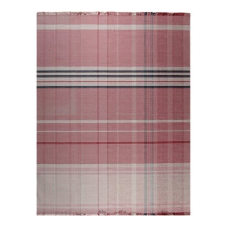 12x15 Maya Giselle Coral Geometric Modern Flatweave Wool Carpet Rug For Sale