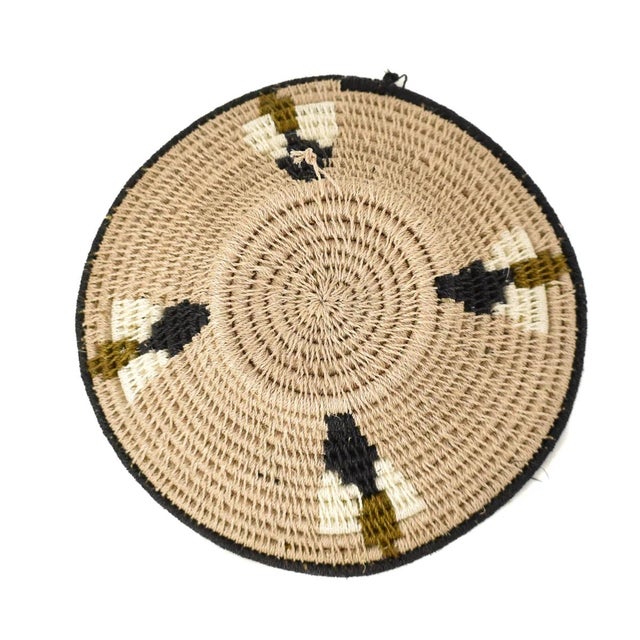 Early 20th Century Early 20th Century Sisal Handwoven Basket Neutral Eswatini 6inch For Sale - Image 5 of 6