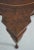Brown Baker Burl Walnut Leather Top Games Table For Sale - Image 8 of 12
