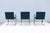 Ludwig Mies Van Der Rohe Brno Flat Bar Chairs in Blue Fabric by Gordon, Set of 3 For Sale - Image 13 of 18