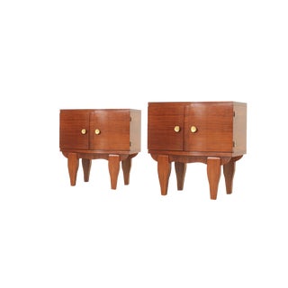 Neoclassical French Nightstands, 1940s, Set of 2 For Sale