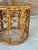 Mid-20th Century Coastal Refinished Tortoise Rattan Cane Drum Side Table For Sale In Naples, FL - Image 6 of 11