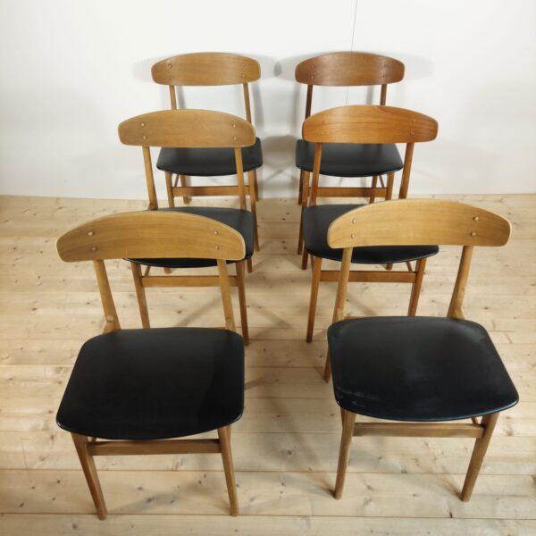 Wood Vintage Danish Teak Chairs, 1960s, Set of 6 For Sale - Image 7 of 7