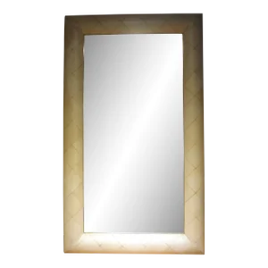 Large French Modern Goatskin Mirror