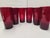 This Set of 6 Ruby Red Flared Glasses are perfect of everyday usage or holiday table decor. They are light and comfortable...