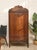 Antique Carved Wood Drop-Front Armoire Cabinet For Sale - Image 11 of 12