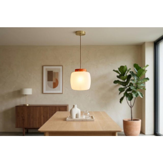 A stunning original 1970s pendant lamp in true Space Age style. An iconic piece of modern art that combines the elegance...